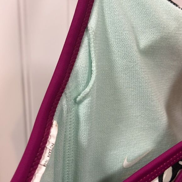 Nike patterned racer back swim tankini - Picture 4 of 4